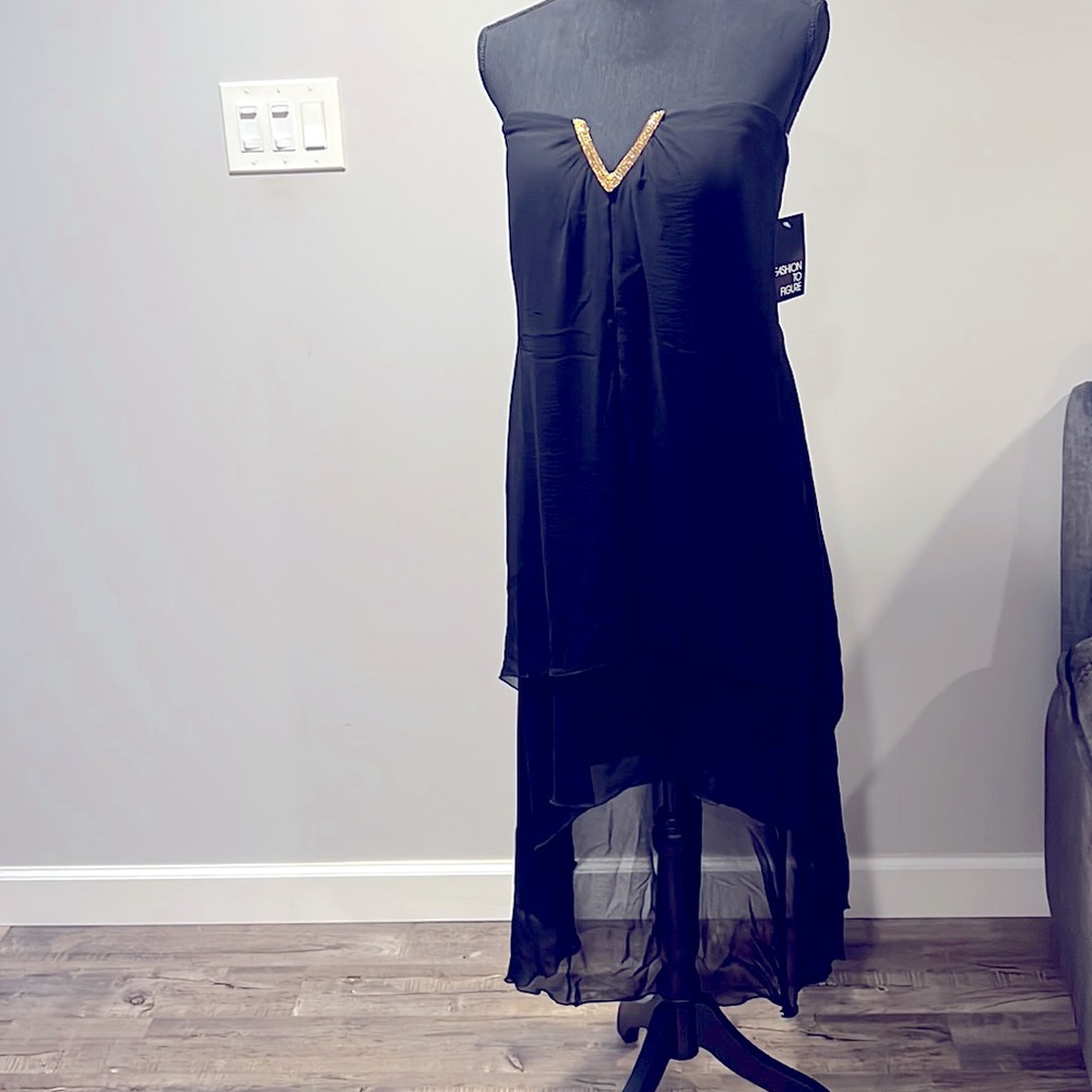 High Low Strapless Dress plus size 2x NWT